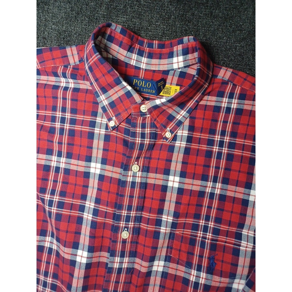 Polo Ralph Lauren Mens Classic Fit XLT/TGL Tartan Long Sleeve Button-Down